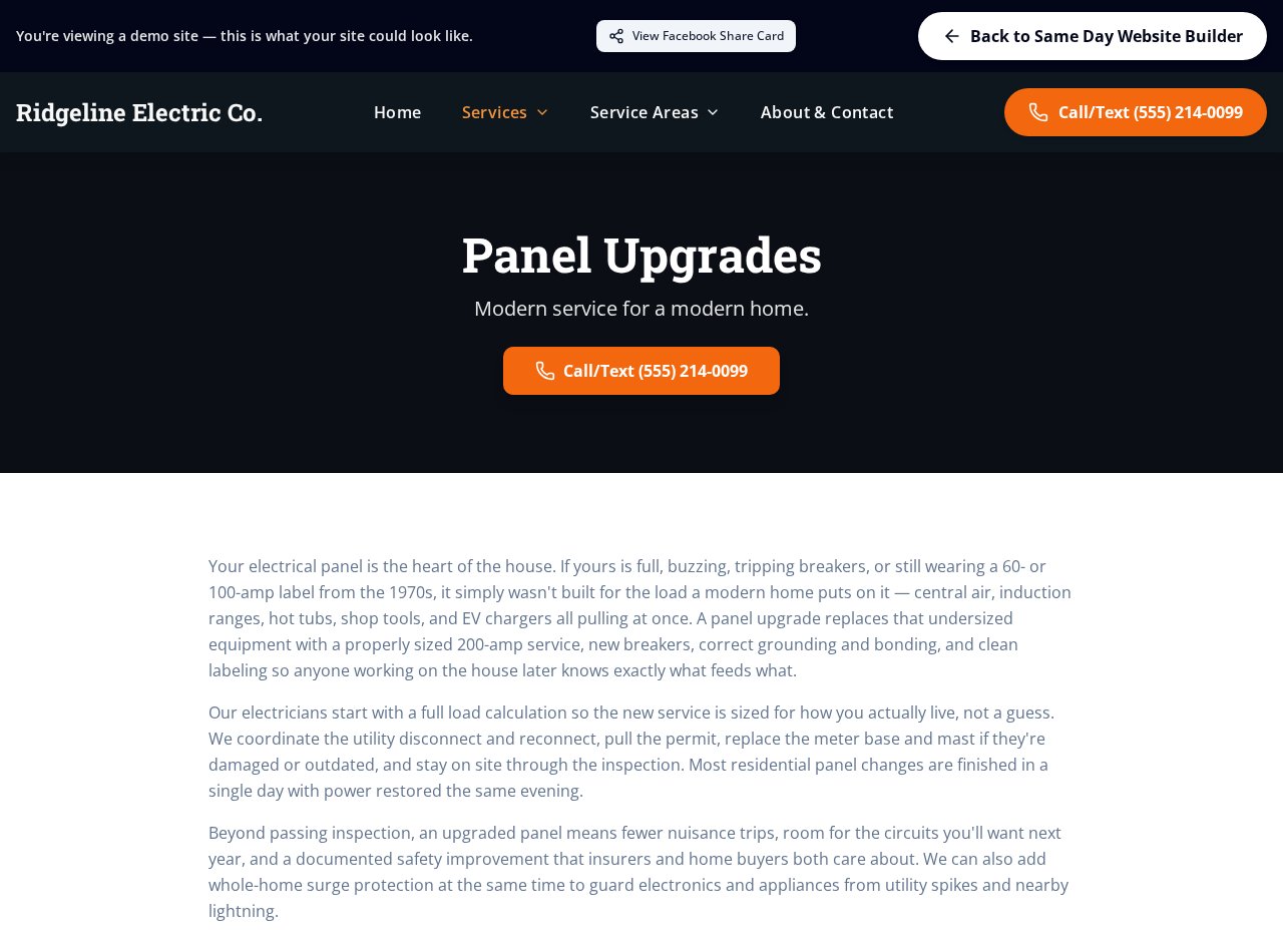 A service detail page with SEO content built with Same Day Website Builder